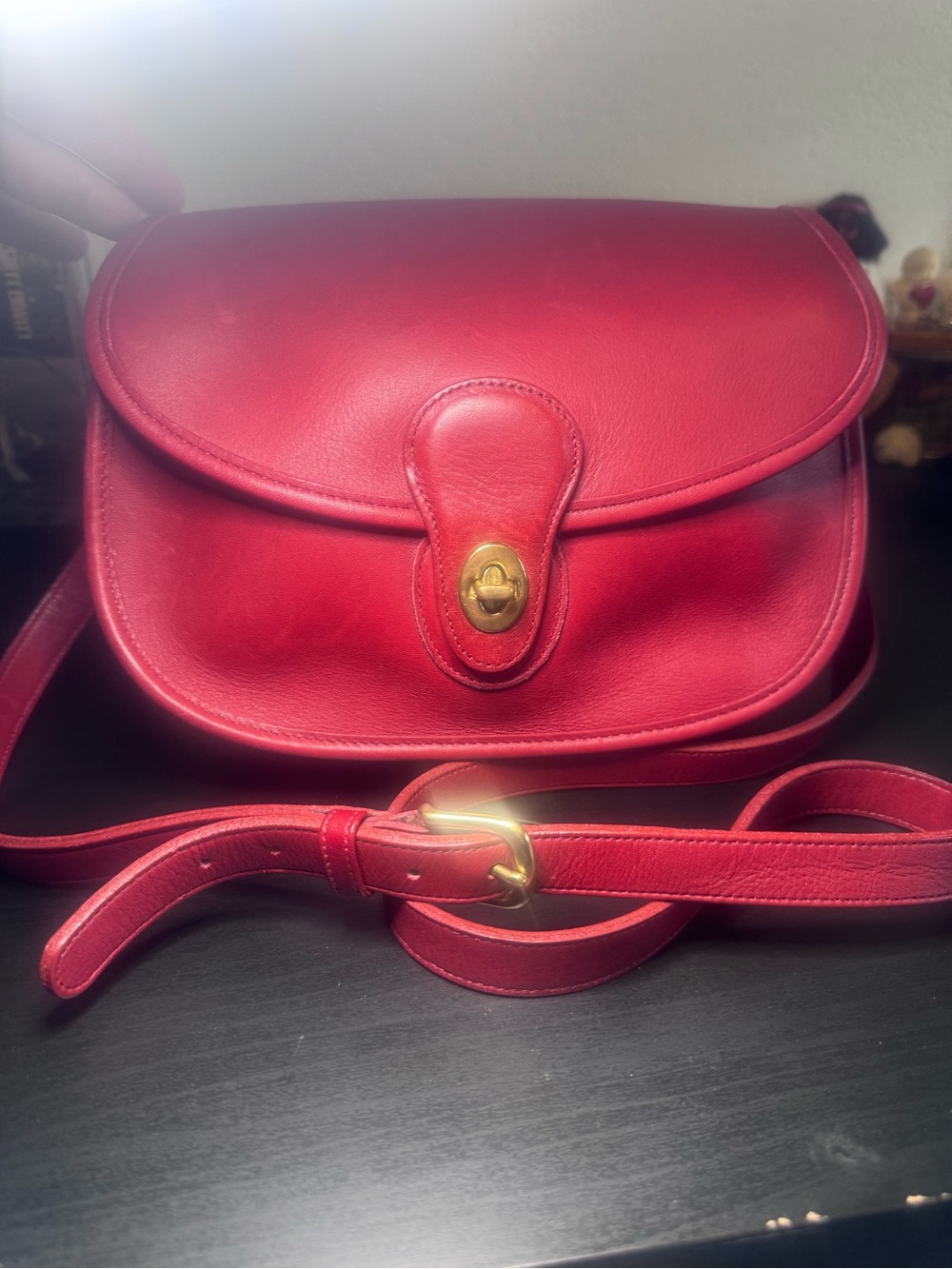 Coach Prairie Red Leather Crossbody Bag USA